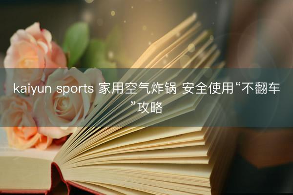 kaiyun sports 家用空气炸锅 安全使用“不翻车”攻略
