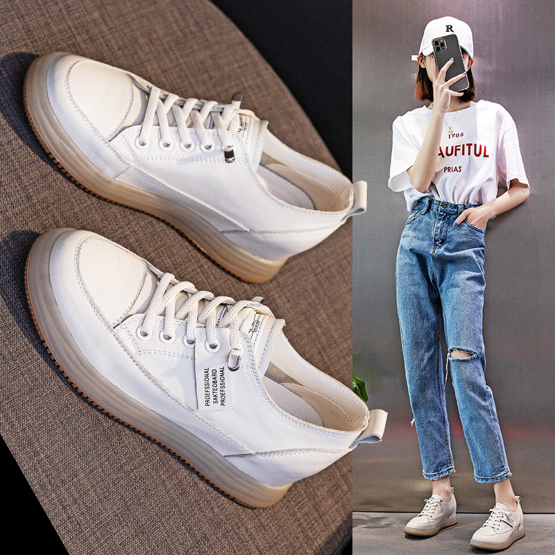 2025 Spring/Fall Inner Height-increasing Leather Slip-on Shoes