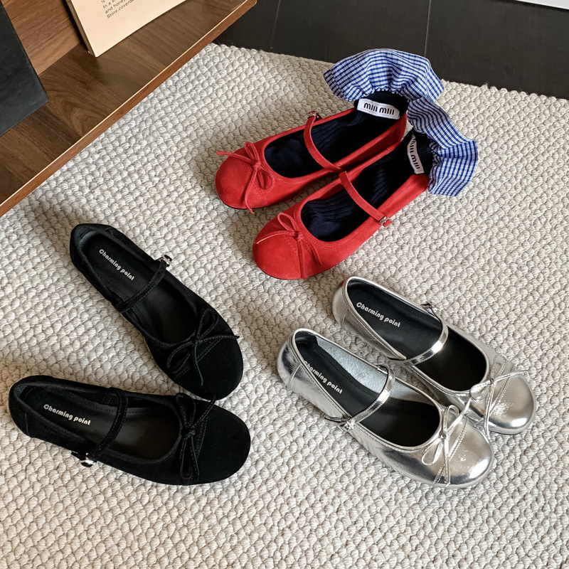 2025 Spring Big - size Ballet Mary Janes