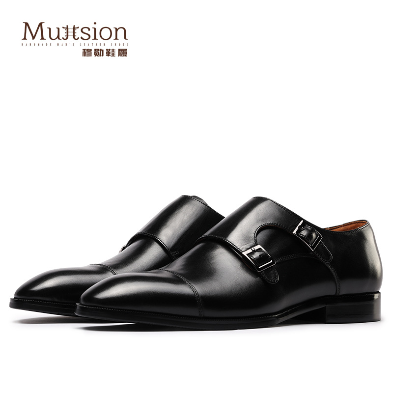 T00901 Dropship Monk Shoes, Handmade