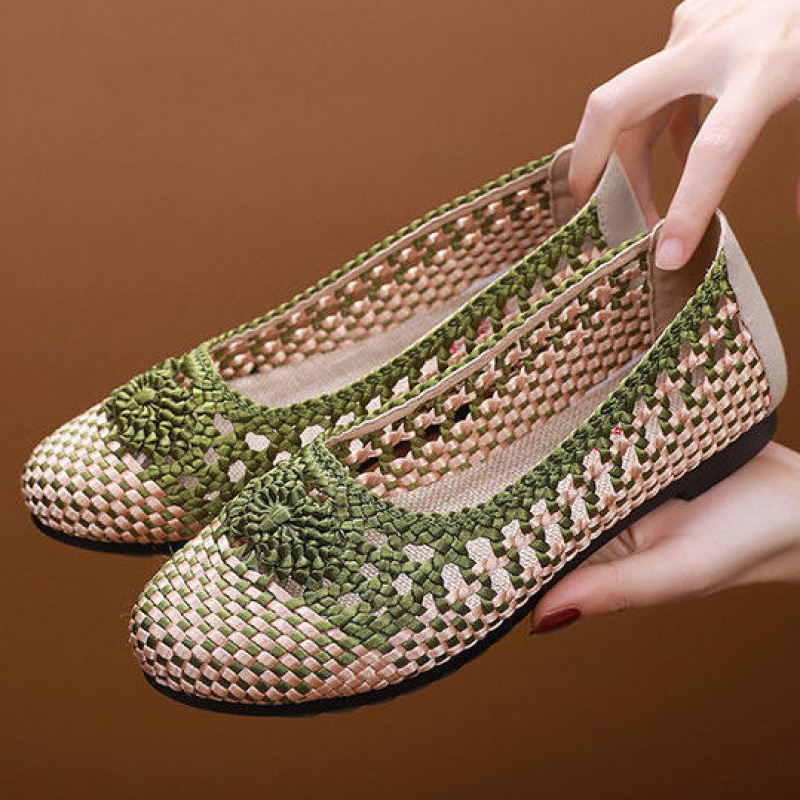 Breathable Mesh Traditional Cloth Flats
