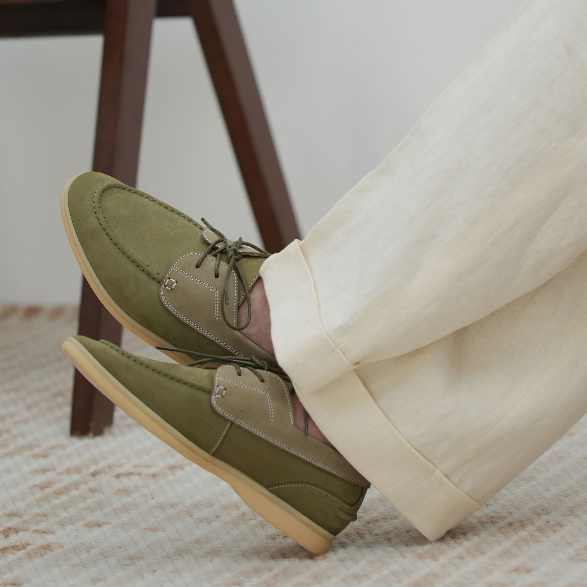 Unisex Low-top Work Shoes, British Style, Soft Sole, Leather