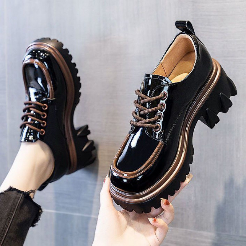 Spring and autumn thick-soled thick-soled ladies' loafers