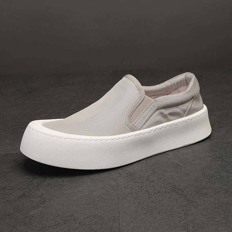 Men's Summer Breathable Loafers, Ice - silk Canvas Slip - ons