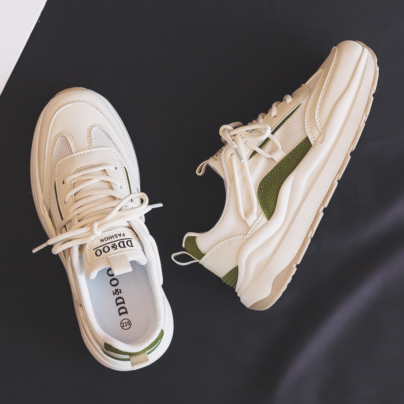 2024 Summer Thin Mesh Dad Shoes White
