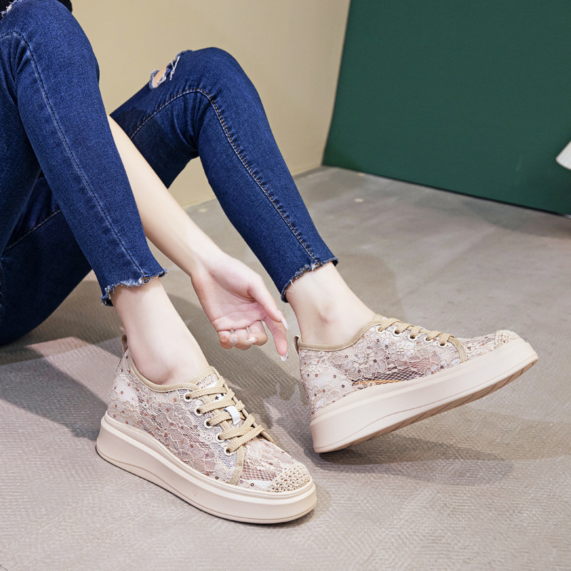 2025 Spring/Fall Inner Height-increasing Mesh Fisherman Shoes