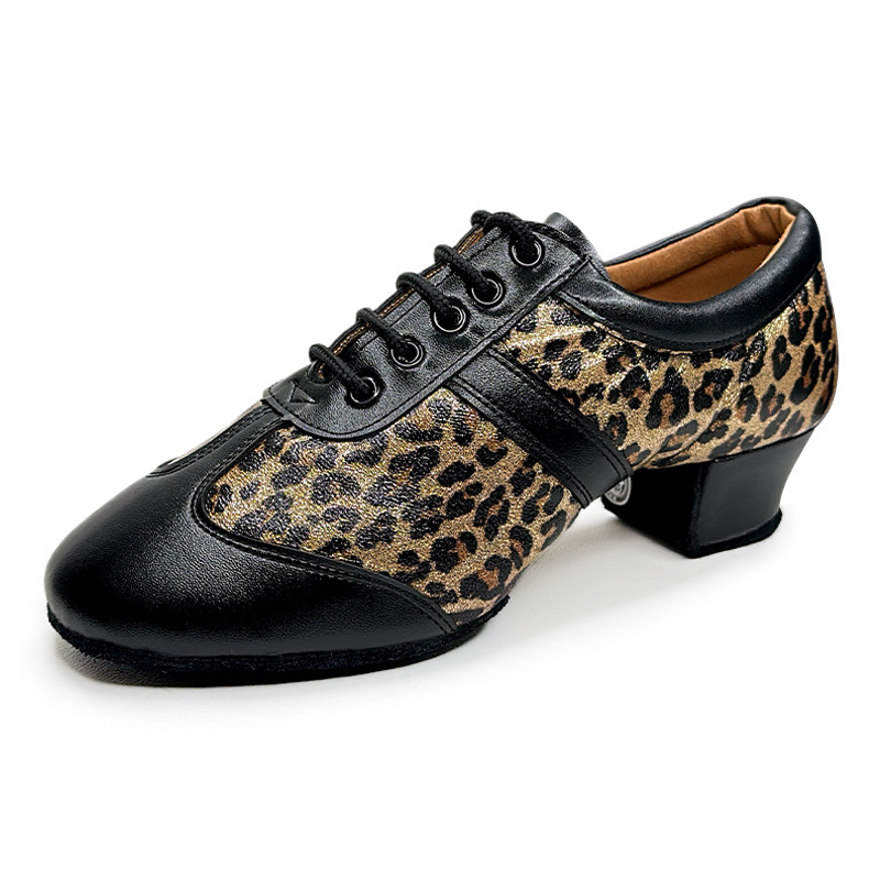 Leopard Cowhide Professional Shoes