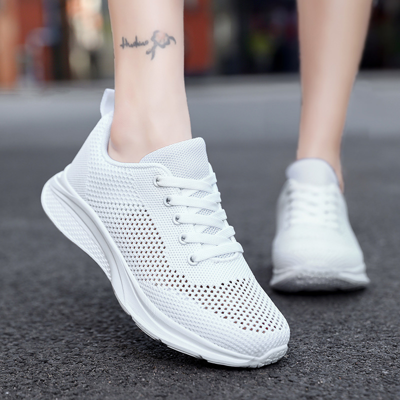 Cross-border Fly-knit Summer Hollowed-out Running Shoes, Wholesale