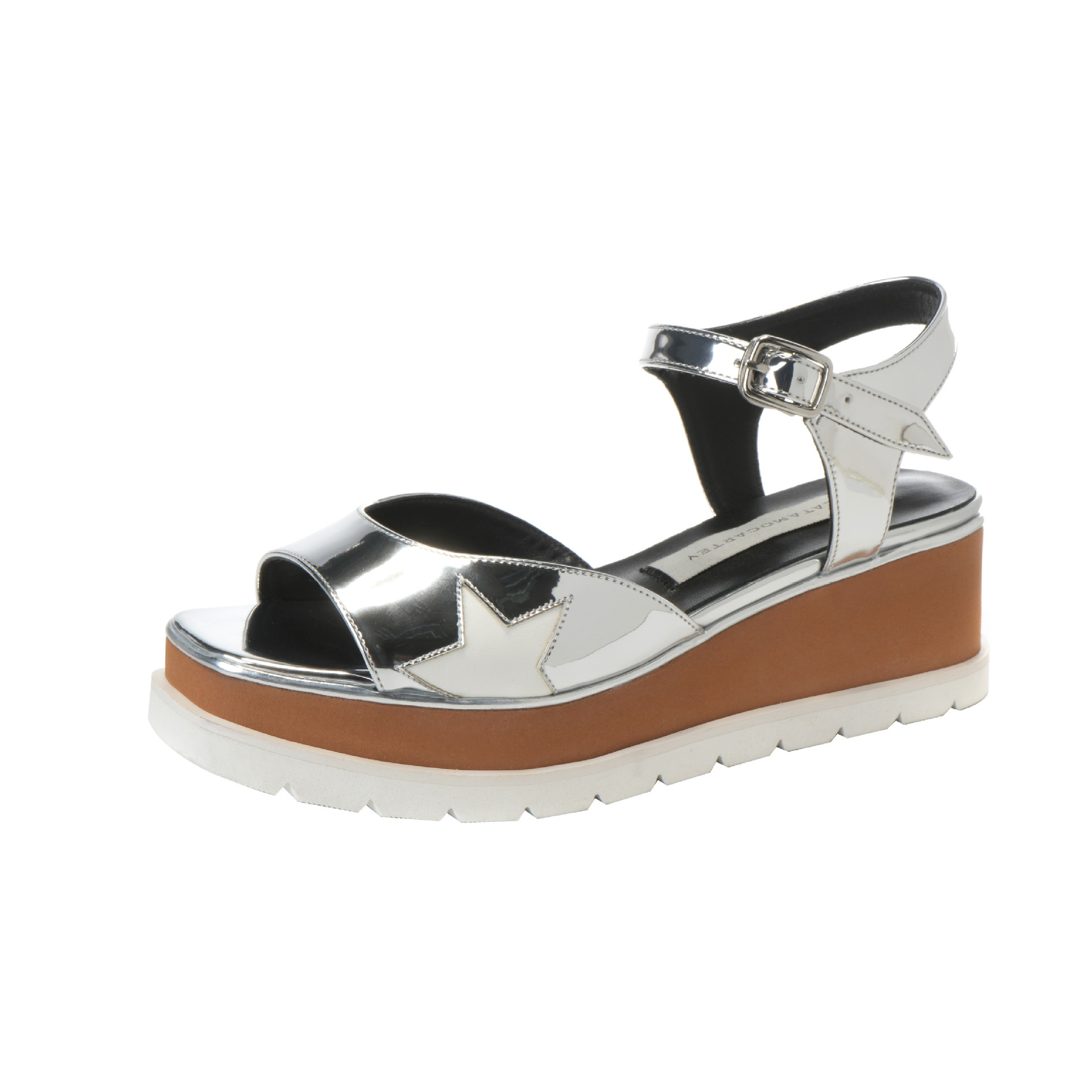 2021 Spring-Summer British Star-Print Thick-Sole Sandals for Women
