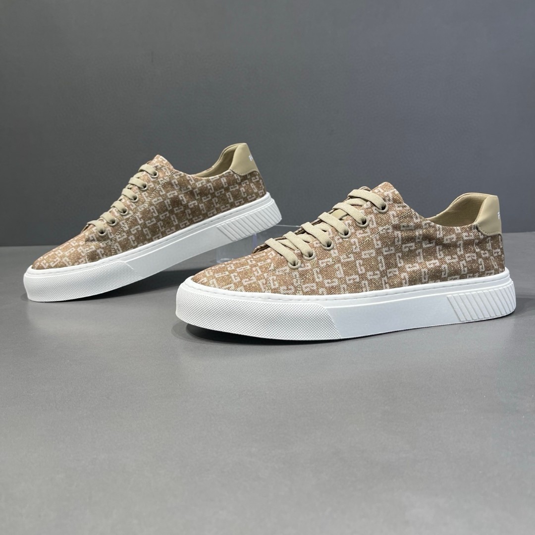 2025 Spring Men's Printed Flat - Bottomed Breathable Sneakers