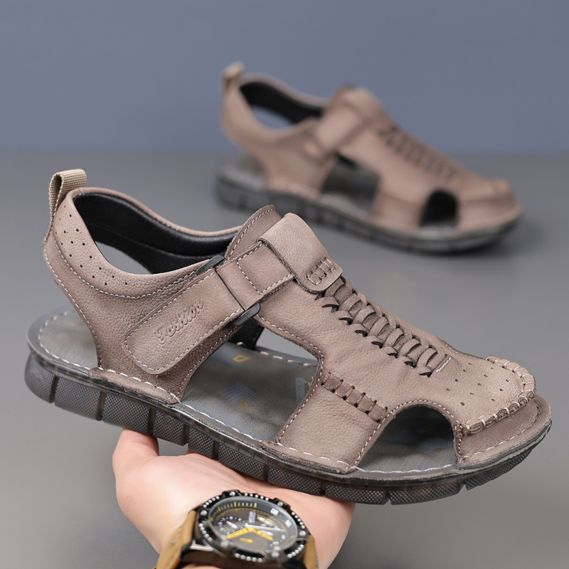 Top Layer Cowhide Beach Sandals