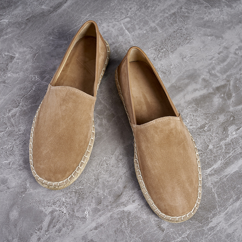 Factory - run Spring/Summer Sheepskin Men's Slip - on Loafers