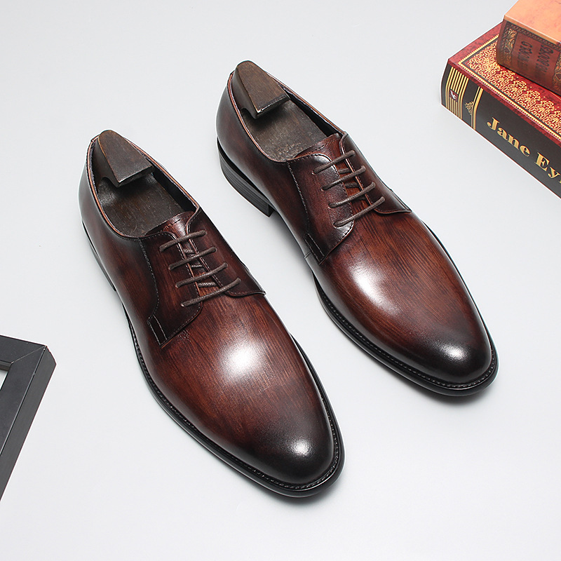 Men's Top-grain Leather, Hand-brushed, for Commuting