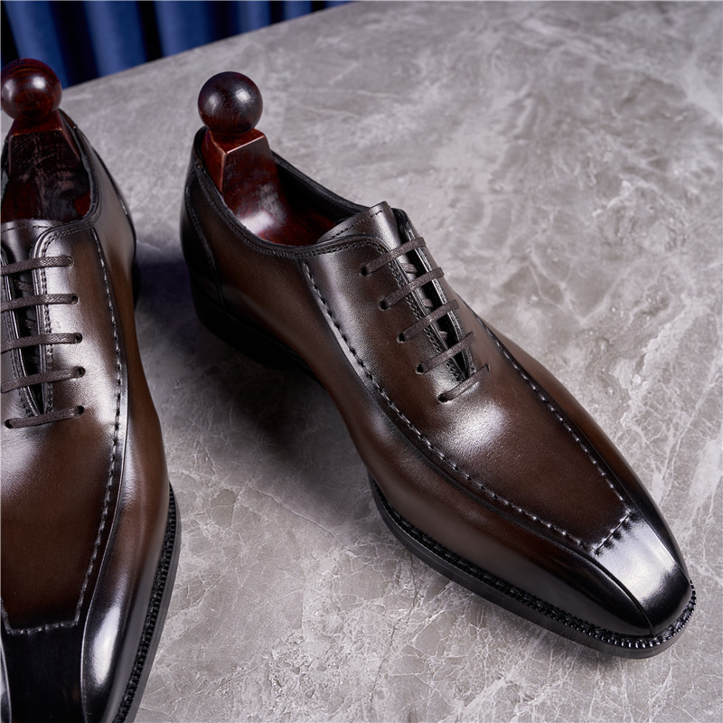 Factory British Oxford, Handmade, Brown, for Leisure