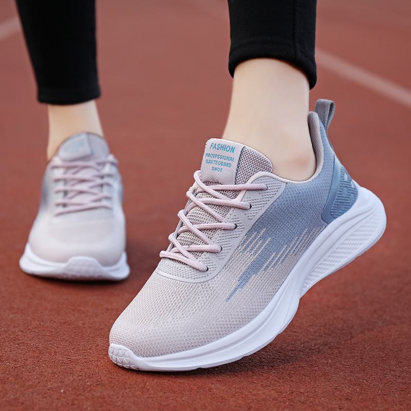 Spring/Fall Dual-net Outdoor Running Shoes for Middle School Students