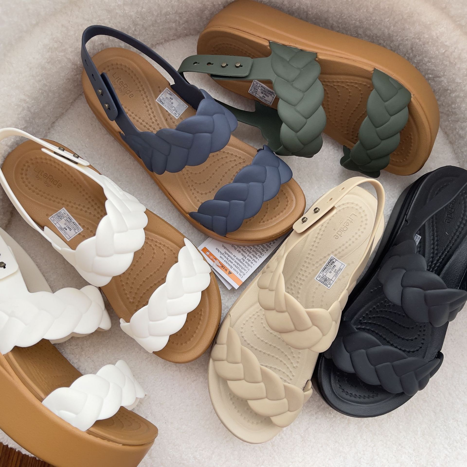2025 Cross-Braided Thick-Soled Non-Slip Sandals for Women