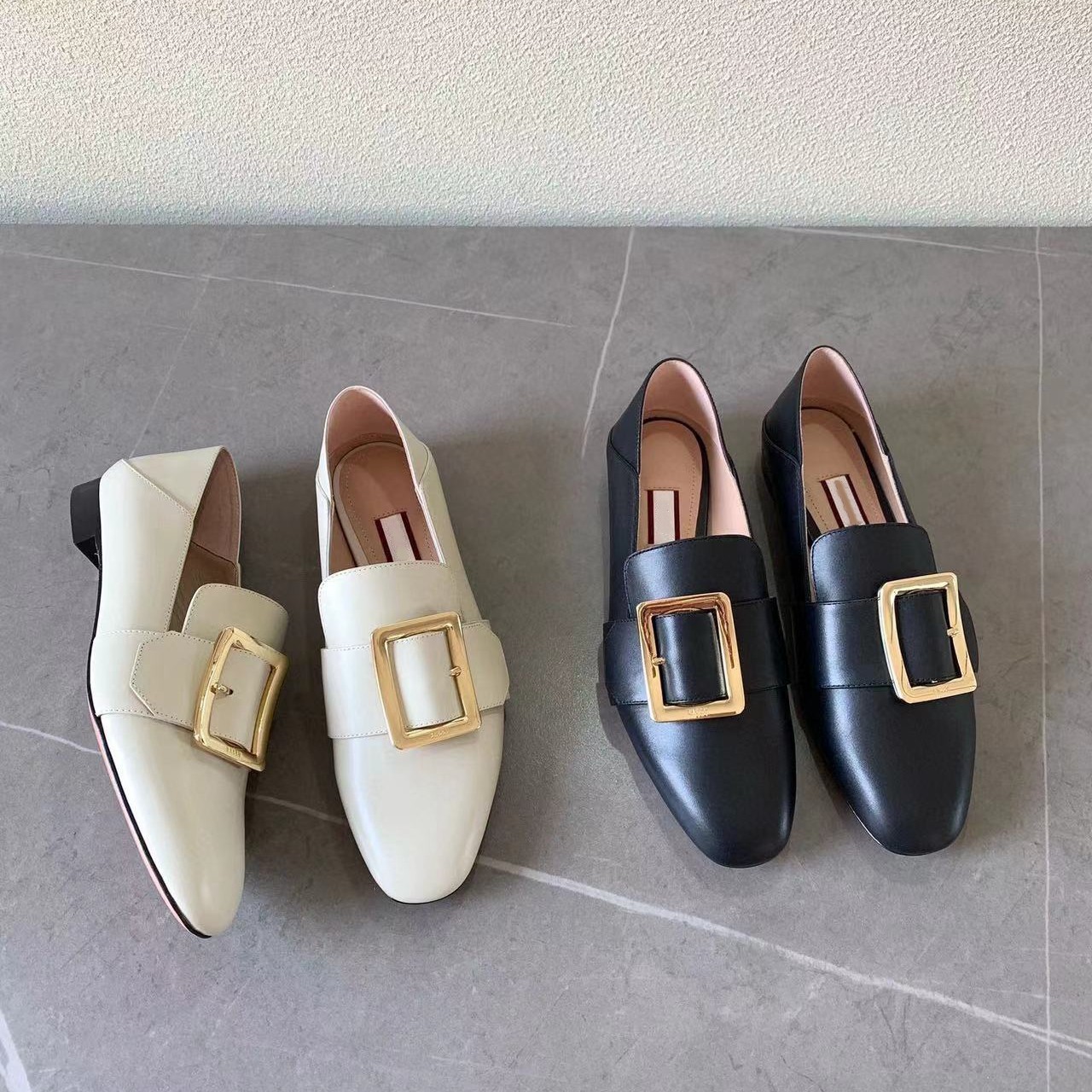 Plain-Toe Penny Loafers Women's Business