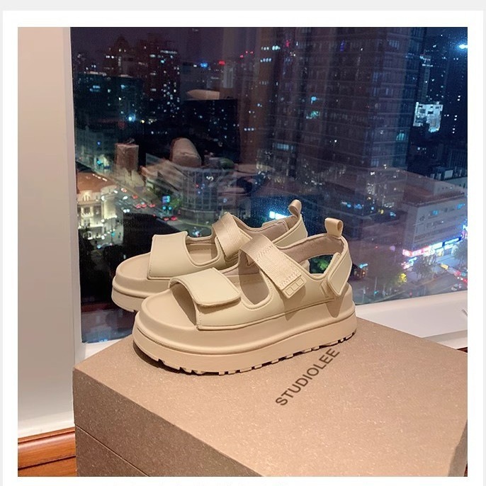 Ready-to-Ship Soft Velcro Thick-Soled Beach Sandals