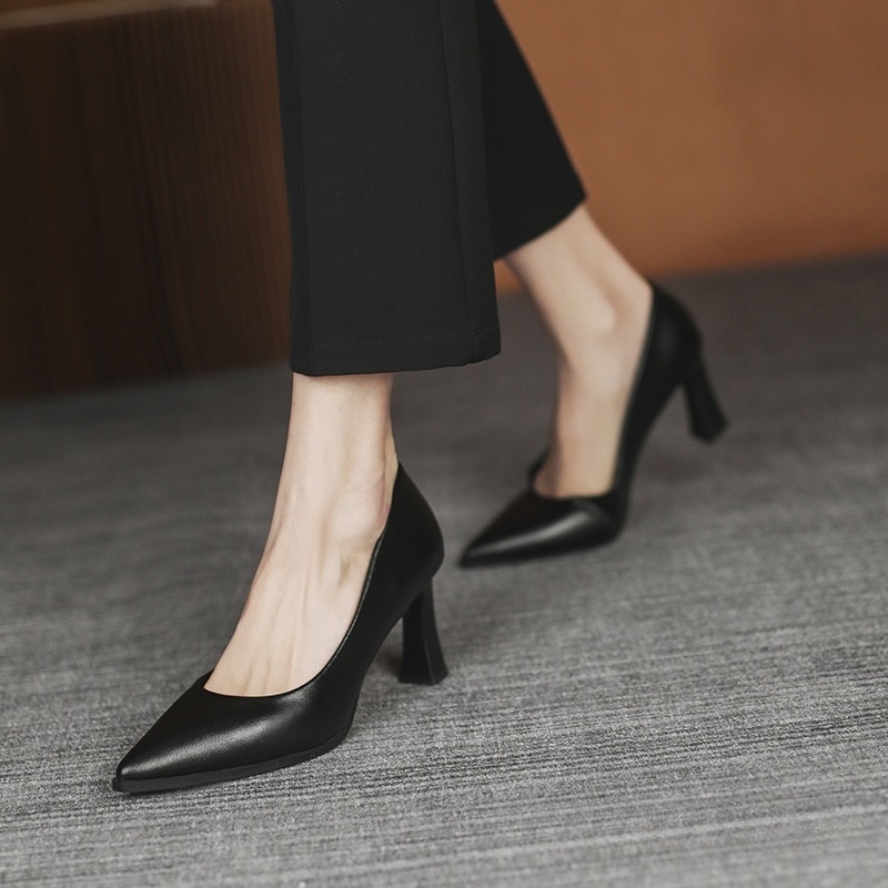 Soft Bottom Cabin Crew Work Shoes Black