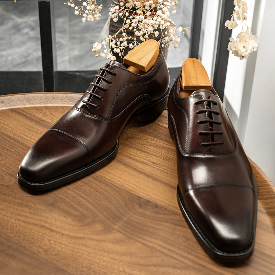 Wholesale! Square-toe Oxford, British Style, Handmade