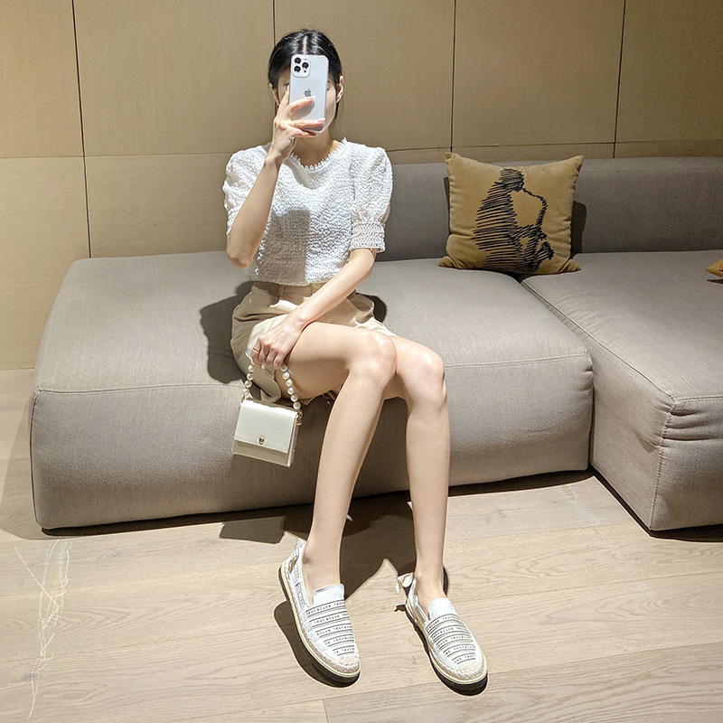 Merry Mary 2025 Spring/Summer Canvas Slip-on Fisherman Shoes