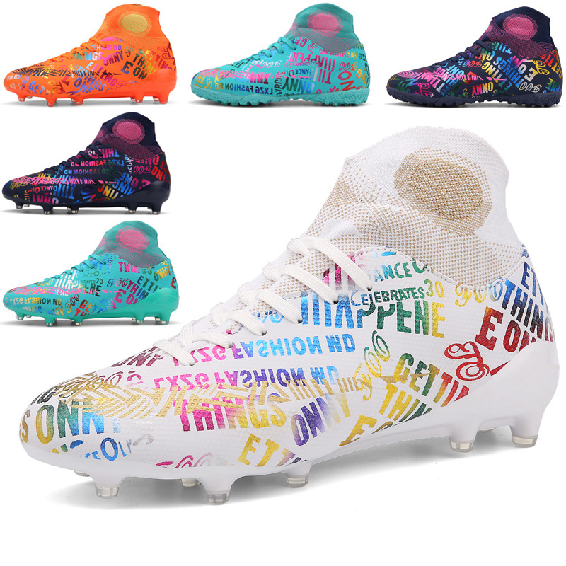 New Men's High - Top Turf Soccer Training Shoes for Kids
