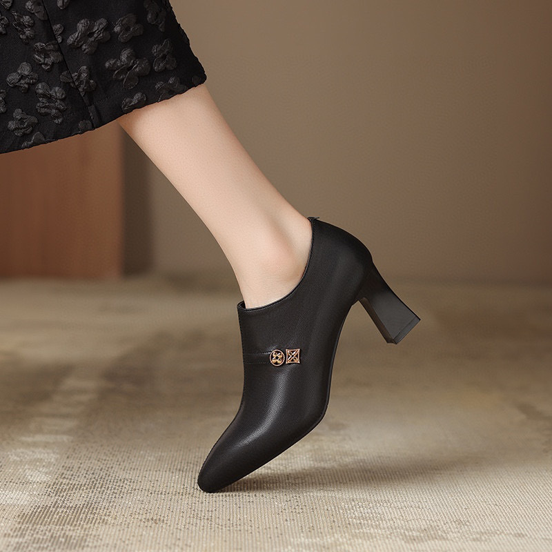 Deep Cut Square Toe Cozy Heels Spring 2025