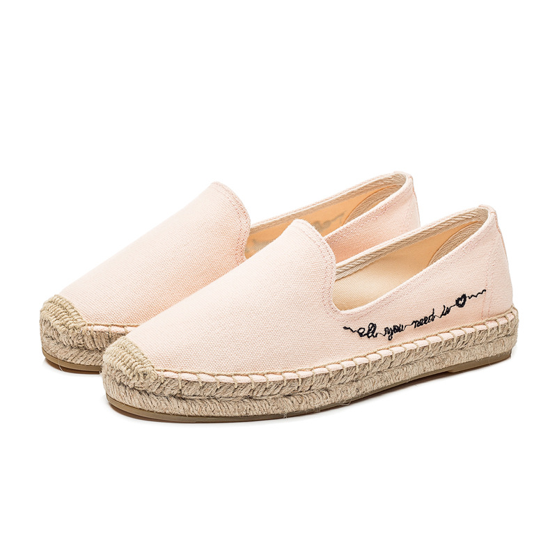 Spring Summer Comfortable Straw Flat Fisherman Shoes