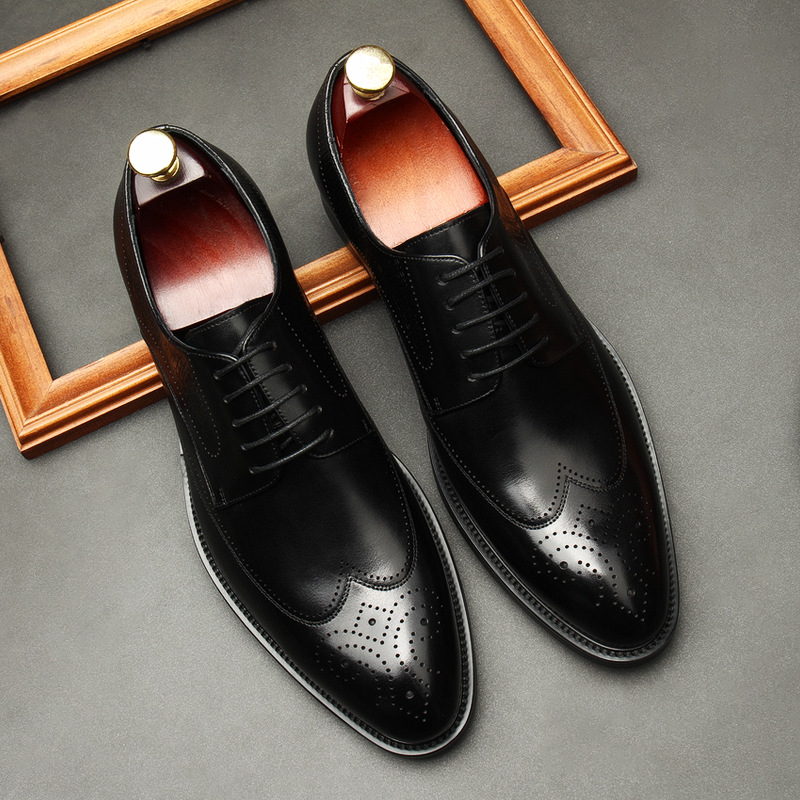2025 New Embossed Leather, British Style, Business