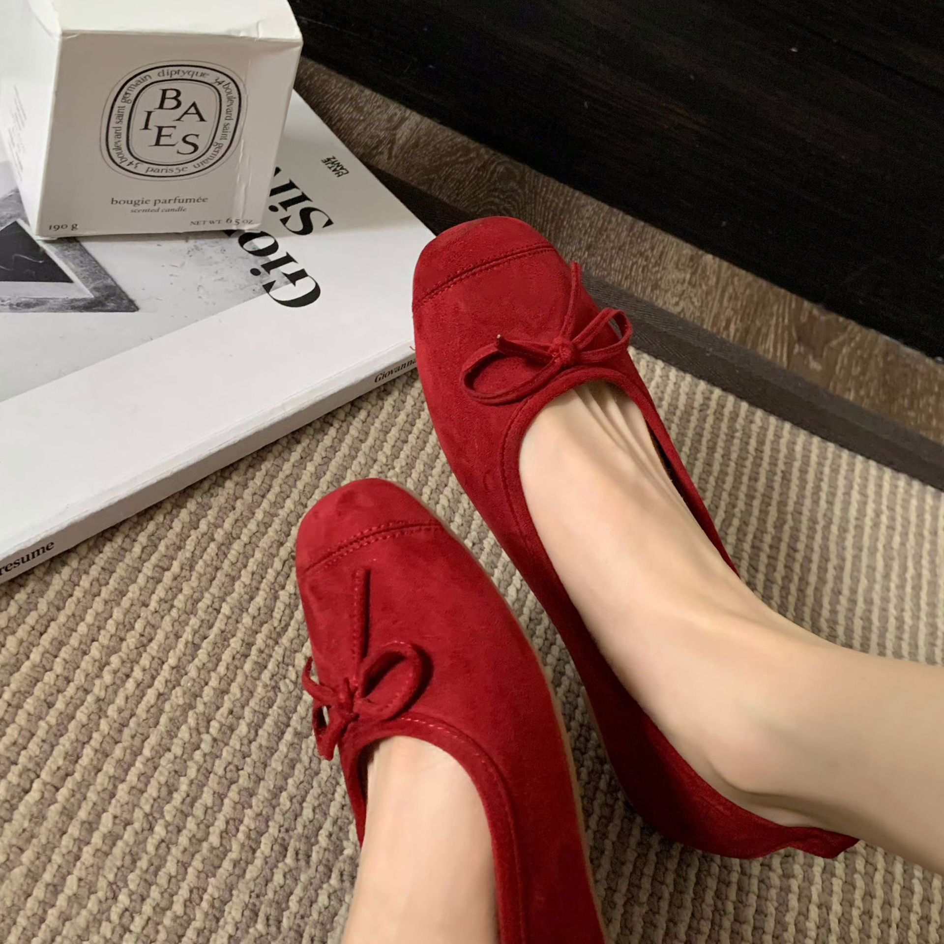 Sheepskin Ballet Bow - Knot Mary Janes