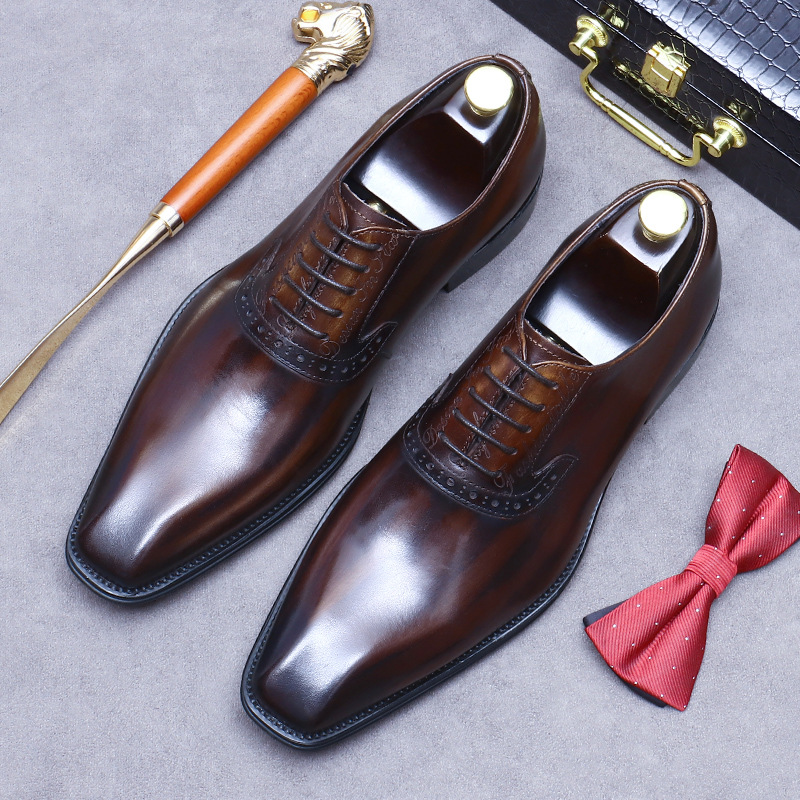 Sale! Men's Pointed Oxford, British Style, Large Sizes, Colorful