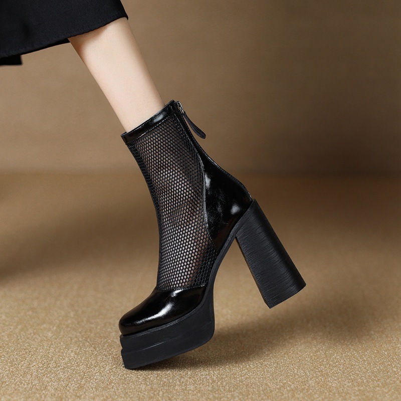 2025 Summer Thin Punk Mesh Cool Boots for Women