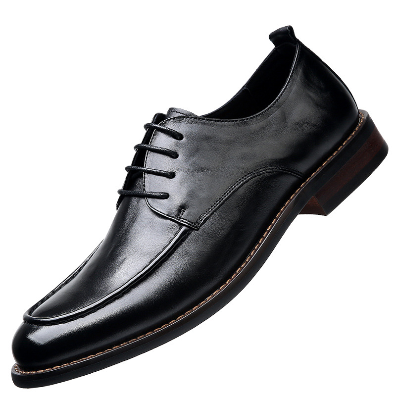 New Business Leather, Top-grain, Solid Heel