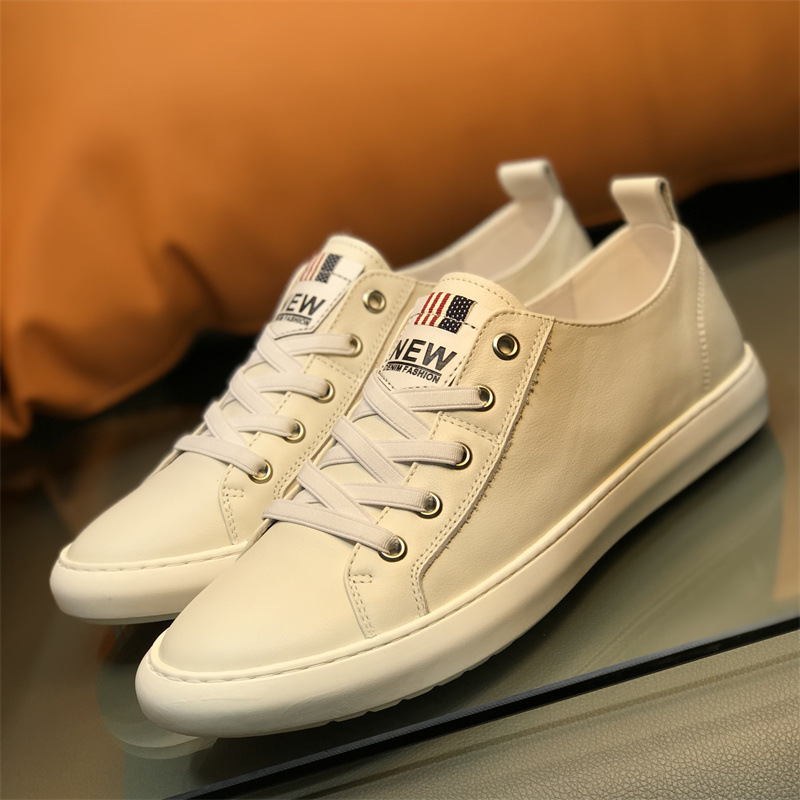 Men's slip-on loafers, trendy elastic band skate casual shoes