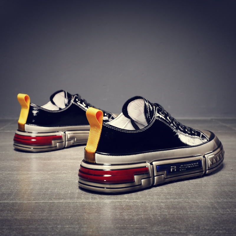 Men's breathable casual leather shoes, internet celebrity best-selling men's sports shoes