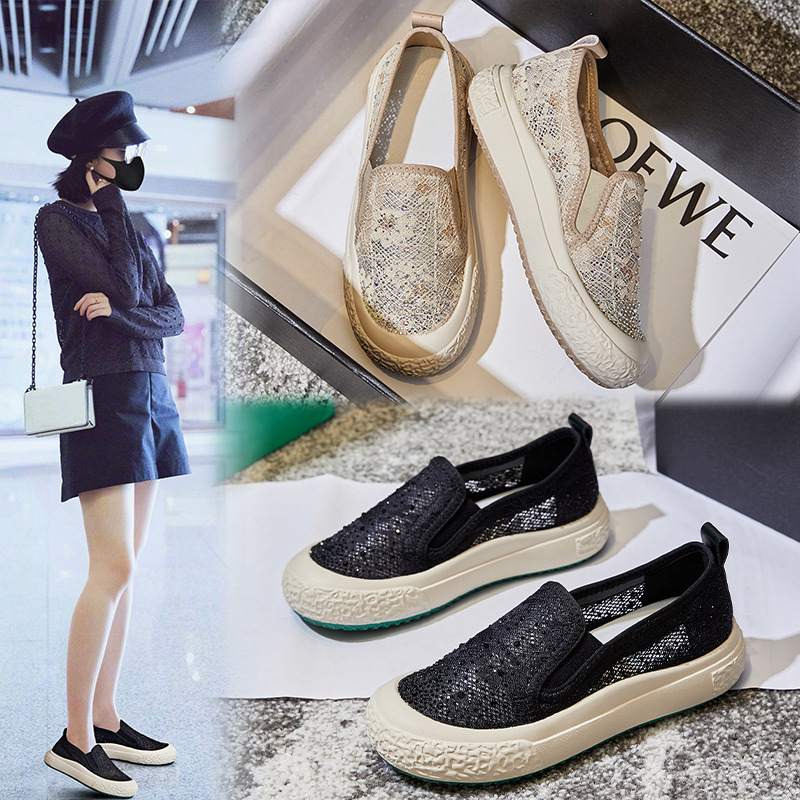 2025 Spring/Summer Thick-soled Genuine Leather Fisherman Slip-ons