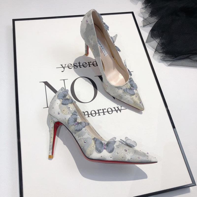 Butterfly Rhinestone Pointed Evening Heels 2025