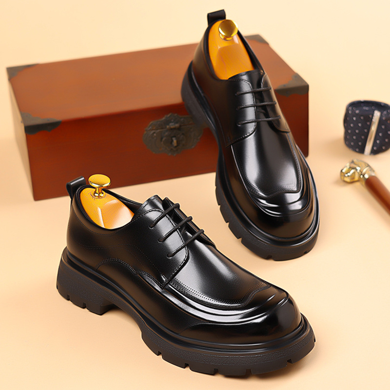 Top-grain Leather Derby, Comfortable, for Weddings