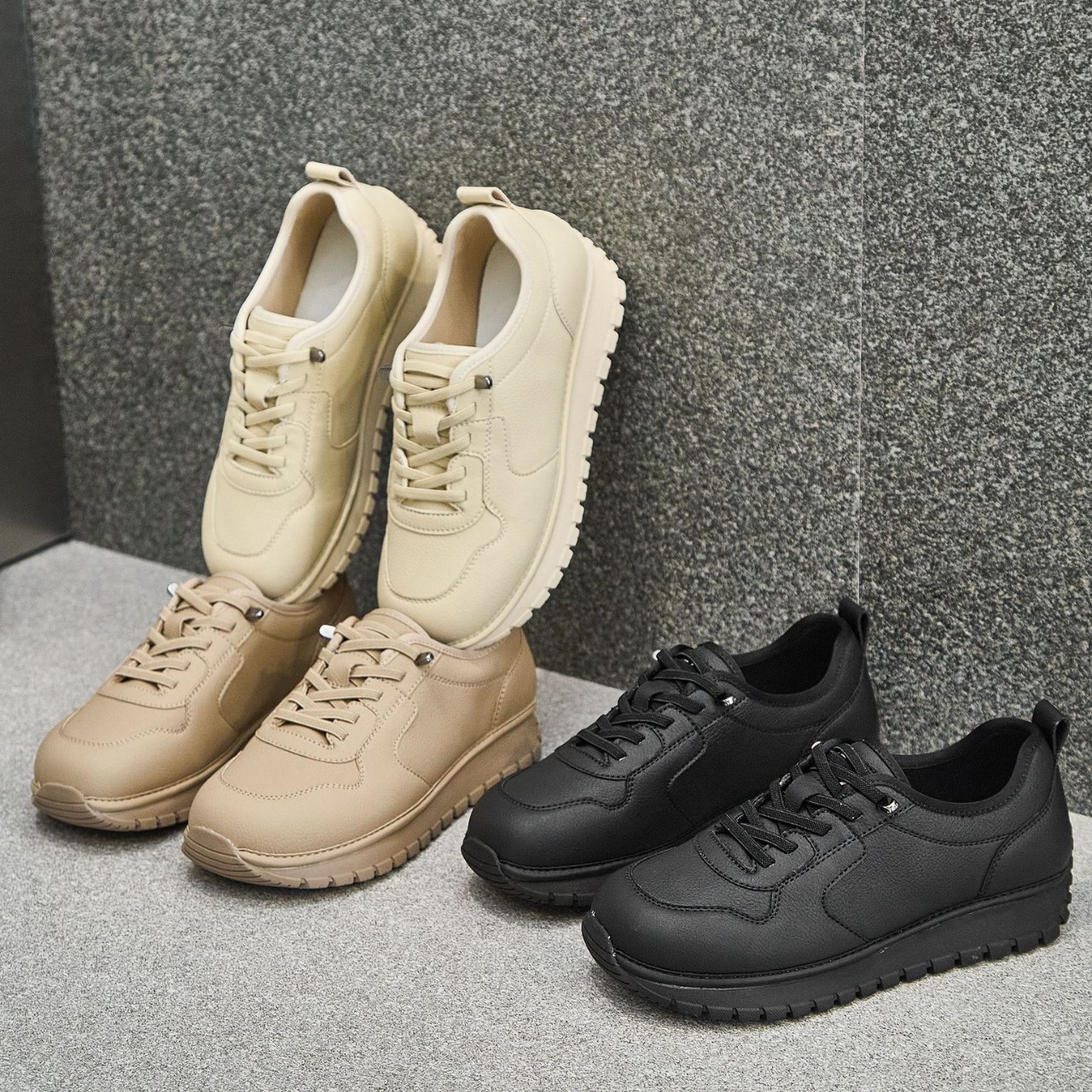 Spring Genuine Leather Comfortable Walking Shoes