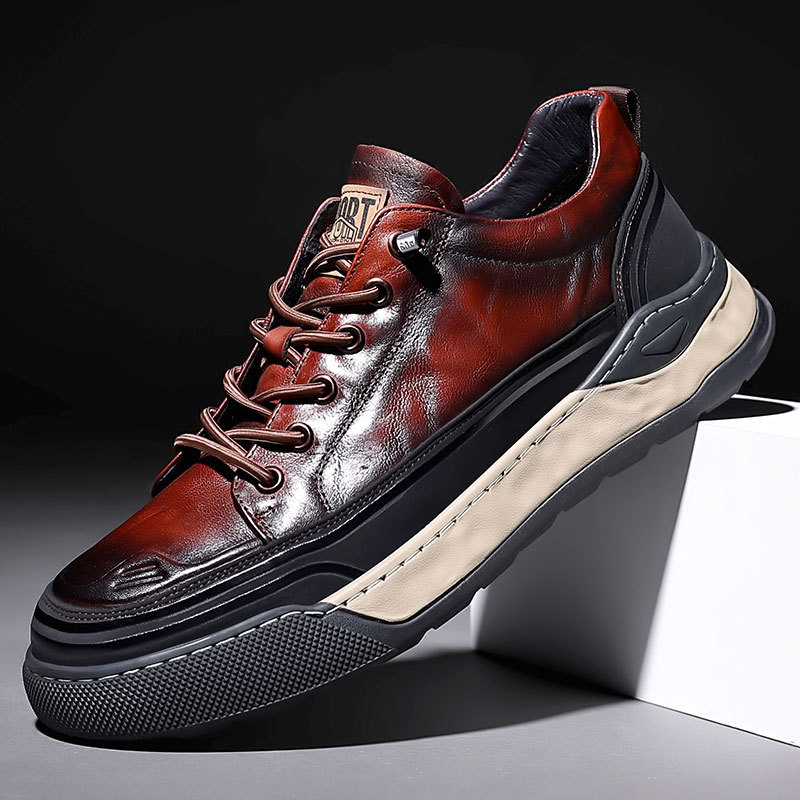 Men's shoes trendy brand high-end feeling plimsolls versatile casual shoes sports breathable shoes