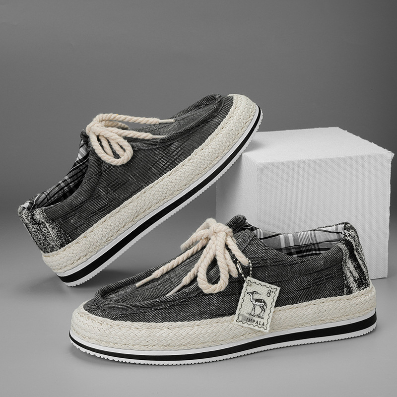 2025 Spring/Summer Low - top Straw - woven Fashion Casual Shoes