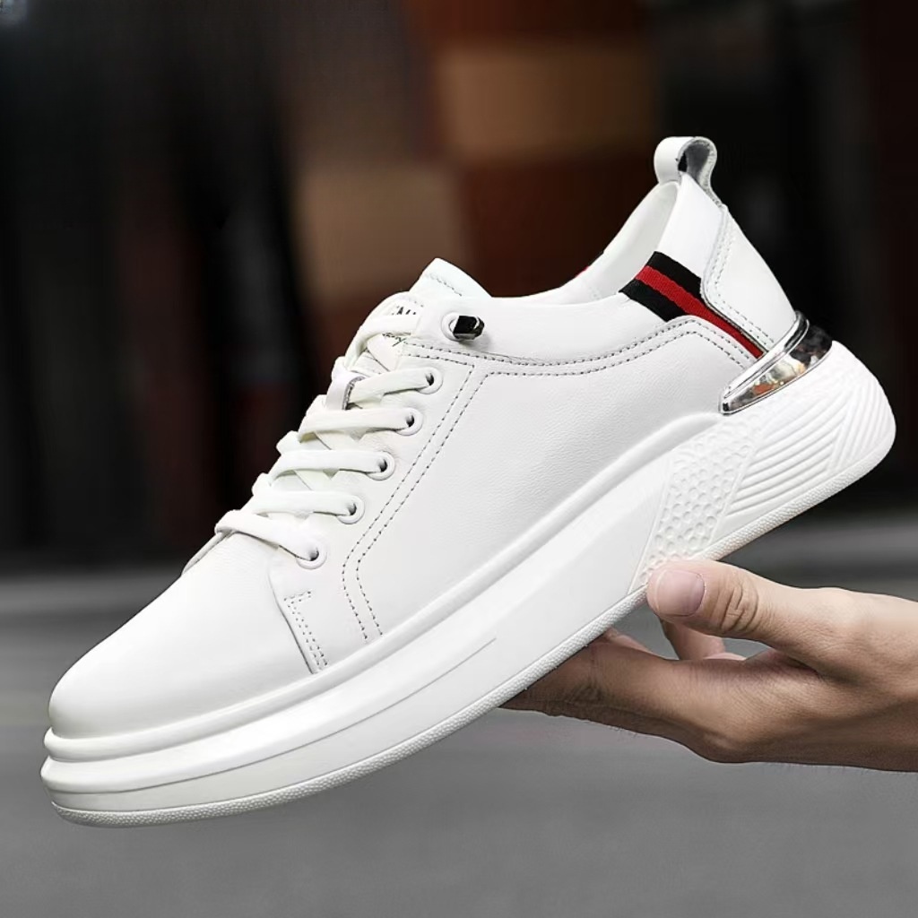 Spring and autumn 6CM height-increasing British men's casual shoes