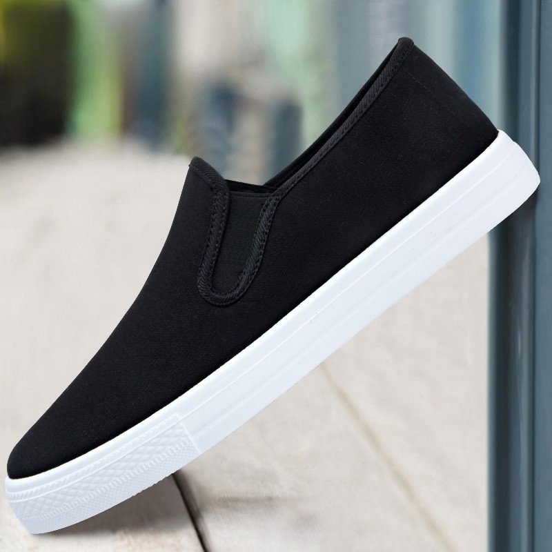 Warrior Men's Canvas Slip - on Casual Board Shoes, Breathable