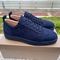 12 Embroidered Navy Blue