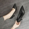 Black [Leather surface, heel height 5 cm]