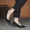 Black [Suede surface, heel height 7 cm]