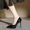 Patent leather black - 9 cm, shipped on the same day!