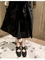 Black [heel height 2.5CM]