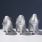 Silver Leather Style Female M 6.5CM