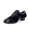 Pure Black Female Teacher Double Wool Sole 3.5CM
